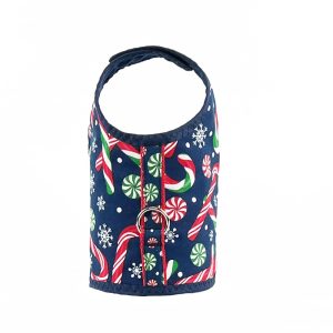 Product Image and Link for Candy Cane Christmas Dog Vest Harness