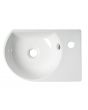 Product Image and Link for Small Sink – 16 inch Small Wall Mounted Ceramic Sink with Faucet Hole – ALFI brand ABC119 White