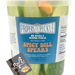 California Shop Small Proper’s Pickle 32 oz Spicy Dill Pickle Spears