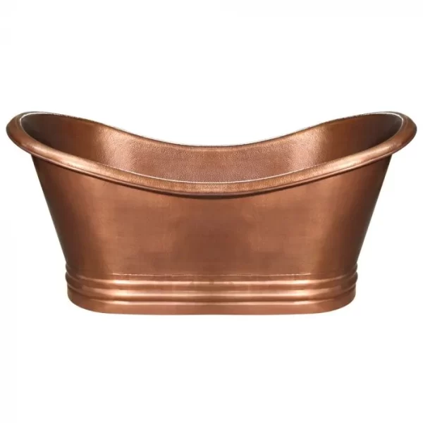 Product Image and Link for Freestanding Copper Tub – Hammered Copper Or Hammered Copper with Bronze