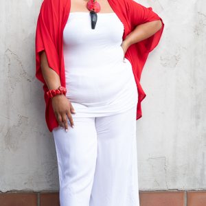 Product Image and Link for Plus Size Red Kimono Jacket