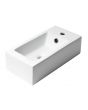 Product Image and Link for Small Sink – 20 inch Rectangular Wall Mounted Ceramic Sink with Faucet Hole- ALFI brand ABC116