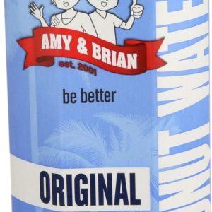 California Shop Small Amy & Brian Pure Coconut Water, 1 Liter (Pack of 6) | Best Tasting Coconut Water | Non-GMO & No Added Sugar | Refreshing & Hydrating Real Coconut Water