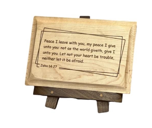 California Shop Small Wooden Scripture Maple Plaque