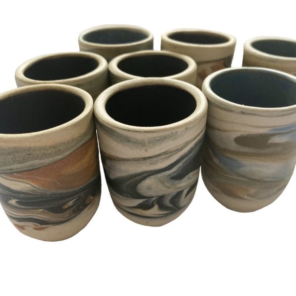 Product Image and Link for Swirled Ceramic Mezcal Cups (Set of 2)
