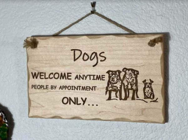 Product Image and Link for Customized Welcome Sign with Your Pets Image Welcoming Guests & Loved Ones.