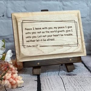 Product Image and Link for Wooden Scripture Maple Plaque