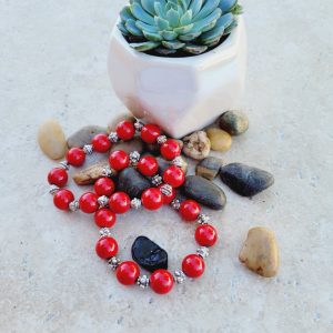 Product Image: Red Bead Stretch Bracelets