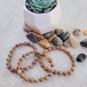 Product Image: Neutral Small Bead Stretch Bracelets