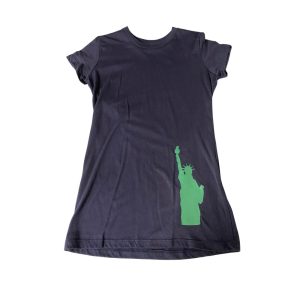 Product Image and Link for Girls’ Tunic Cotton Dress Navy Statue of Liberty NYC