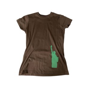 Product Image and Link for Girls’ Tunic Cotton Dress Brown Statue of Liberty NYC New York City
