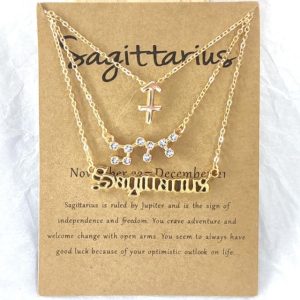 California Shop Small What’s Your Sign Zodiac Layered Necklace