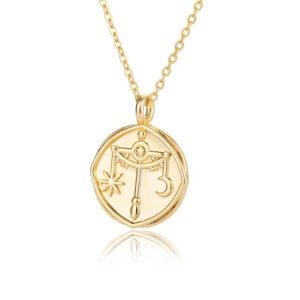 California Shop Small One With The Stars Zodiac Medallion Necklace