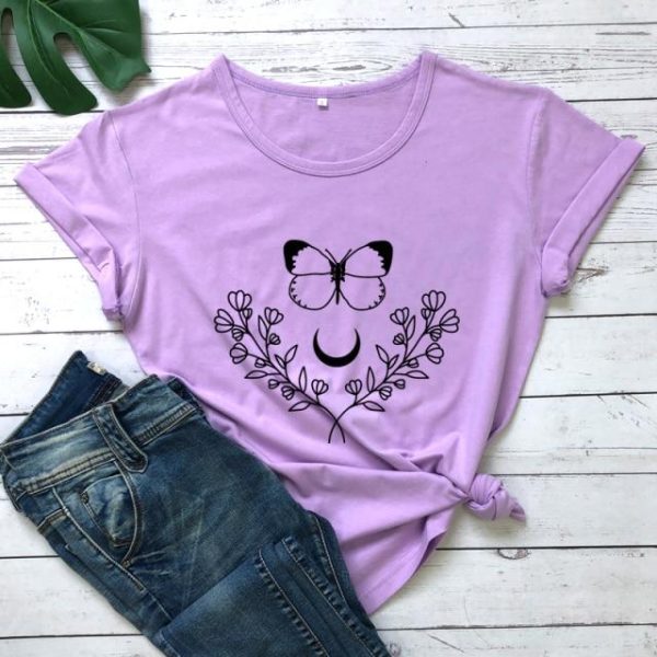 California Shop Small Crystal Butterfly T-shirt