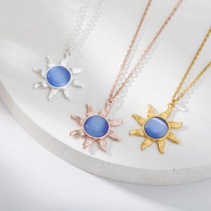 California Shop Small Erin Opal Pendant Sun Necklaces