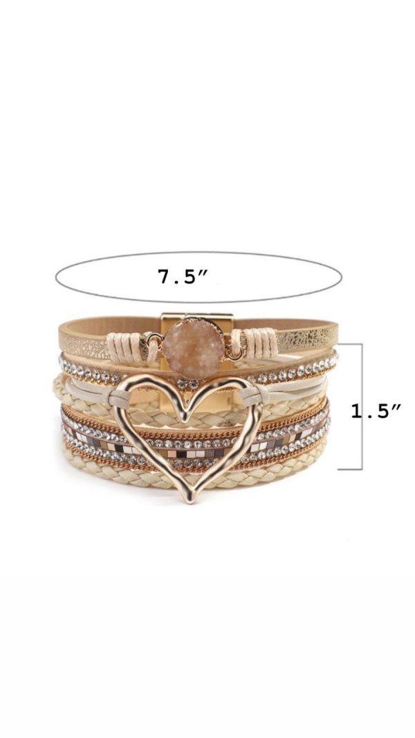 California Shop Small Chelsea Heart Cuff Bracelet