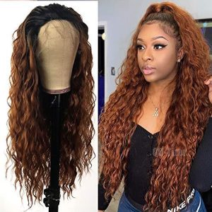 California Shop Small Ombre Burgundy Red Lace Front Wigs