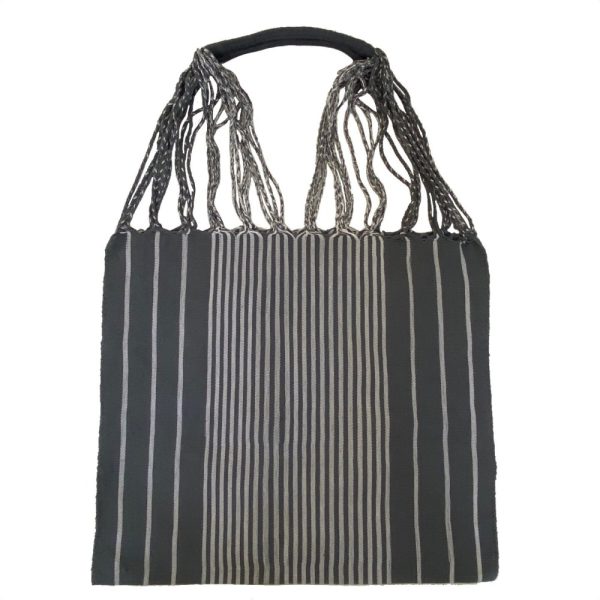 Product Image and Link for Striped Hammock Bag With Braided Handles