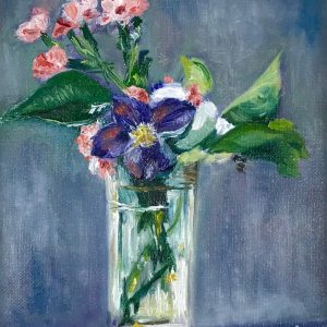 California Shop Small Manet: Carnations and Clematis Cards