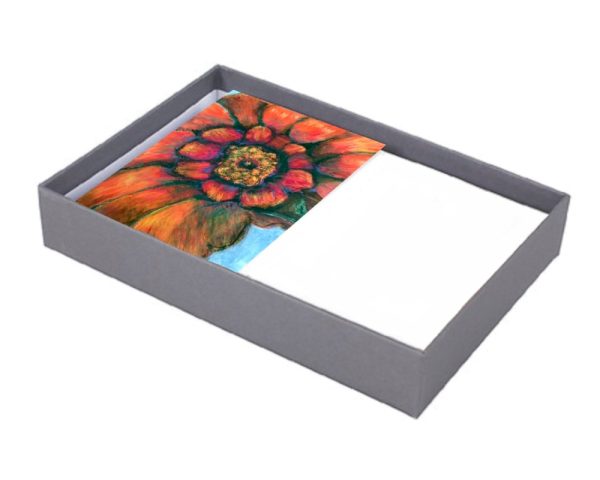 Product Image: Orange Stylized Flower Cards