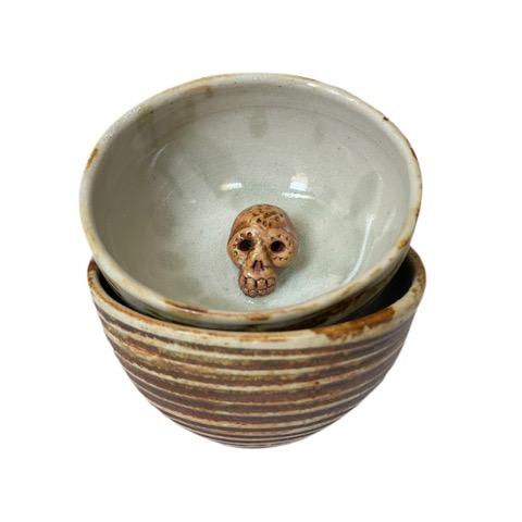 Product Image and Link for Ceramic Skull Mezcal Copitas (Set of 2)