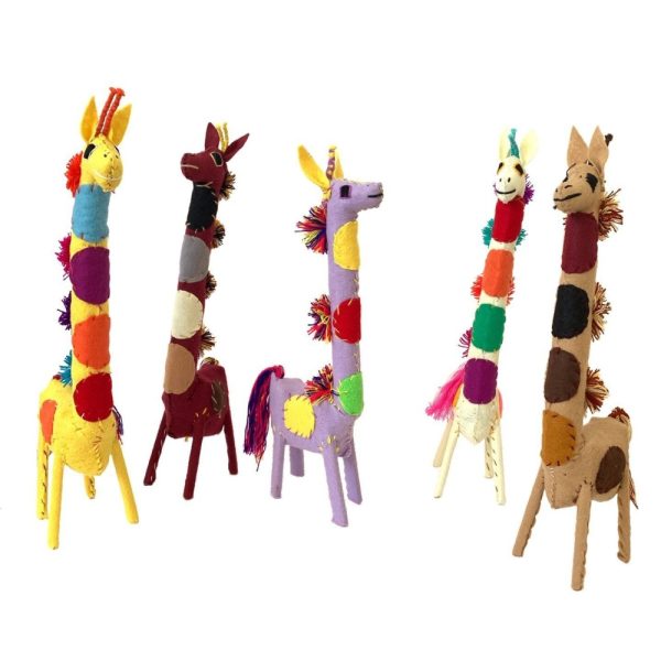Product Image and Link for Felt Polka Dot Giraffes
