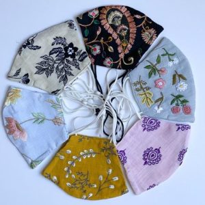 California Shop Small Hand Embroidered Special Occasion Face Masks
