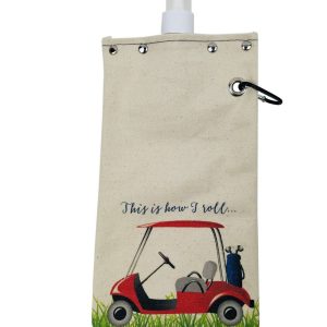Product Image and Link for Golf Day Canvas Canteen – “This is how I roll”