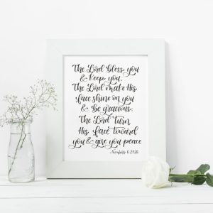 California Shop Small The Lord Bless You Digital Print