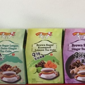 California Shop Small Amy & Brian Brown Sugar Tea Cubes, 24 Count | 黑糖薑母茶磚 | Traditional Herbal Tea | 100% Natural, No Preservatives, Vegan