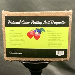 Product Image and Link for Natural Coco Potting Soil Briquette 1.4 Lbs