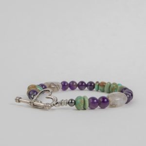 Product Image and Link for Amethyst & Turquoise Bracelet