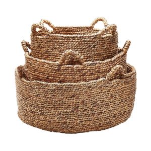 California Shop Small Natural Low Rise Baskets (Set Of 3)