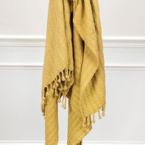 Product Image and Link for 50In. X 60In. Amber Cotton Throw