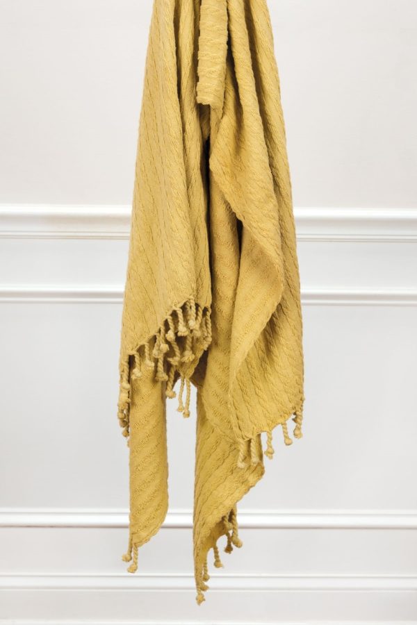 Product Image and Link for 50In. X 60In. Amber Cotton Throw