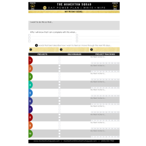 Product Image and Link for 90 Day Power Plan | Write + Wipe