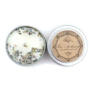 California Shop Small FRENCH LAVENDER 4OZ BOTANICAL CANDLE TRAVEL TIN by Wax Apothecary