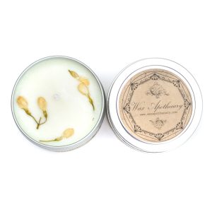Product Image and Link for NIGHT-BLOOMING JASMINE 4OZ BOTANICAL CANDLE TRAVEL TIN by Wax Apothecary