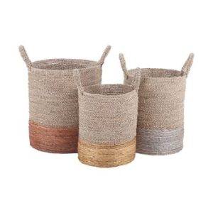 Product Image and Link for Mixed Metallics Nested Baskets (Set Of 3)