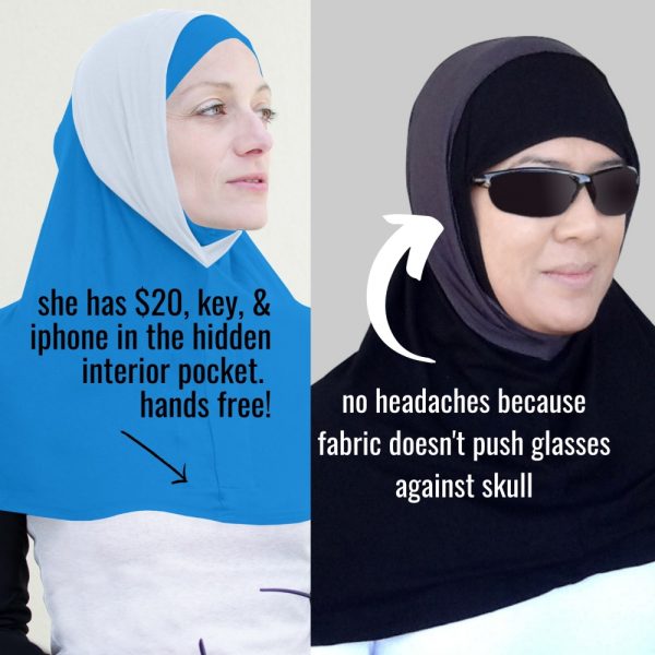California Shop Small Medical Hijab – All Blue