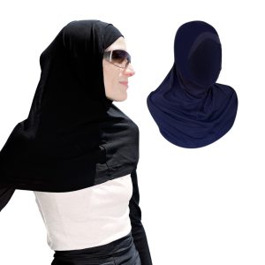 California Shop Small Innovative Hijab with Hidden Pocket – All black