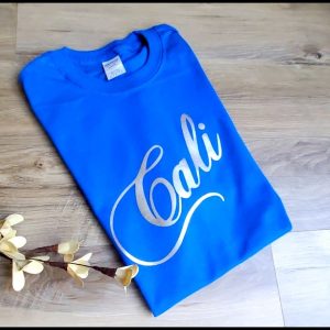 Product Image and Link for Cali Graphic t-shirt Blue