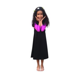 Product Image and Link for Girls Swim Dress Black & Purple