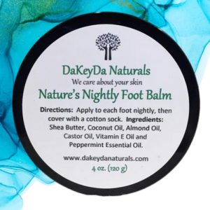 California Shop Small Nature’s Nightly Foot Balm (Peppermint Scent)