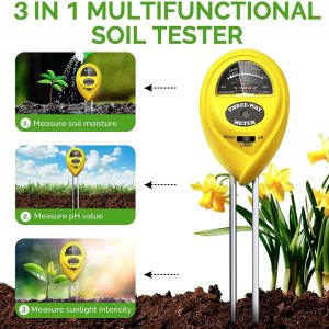 California Shop Small 3-in-1 Multifunctional Soil Tester