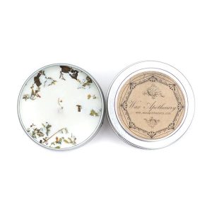 Product Image and Link for PATCHOULI 4OZ BOTANICAL CANDLE TRAVEL TIN by Wax Apothecary
