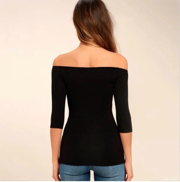 California Shop Small 3/4 Sleeve Off the Shoulder Blouse
