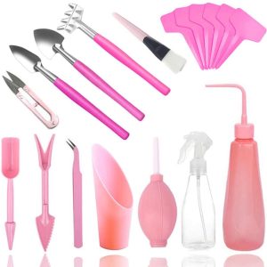 Product Image and Link for Pink 18 Pieces Mini Garden Tools Set