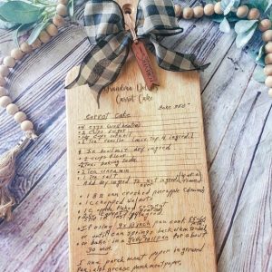 Product Image and Link for Custom Engraved Recipe Board