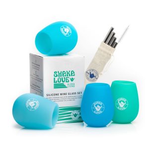 Product Image and Link for Sand Based Silicone, Unbreakable Wine Glass Set